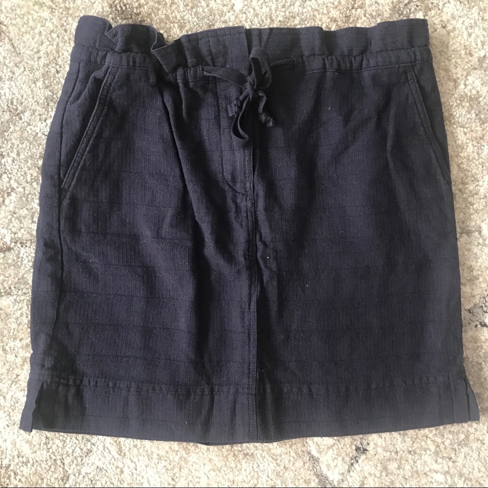 NWT Skirt Loft Blue Drawstring w zipper size small